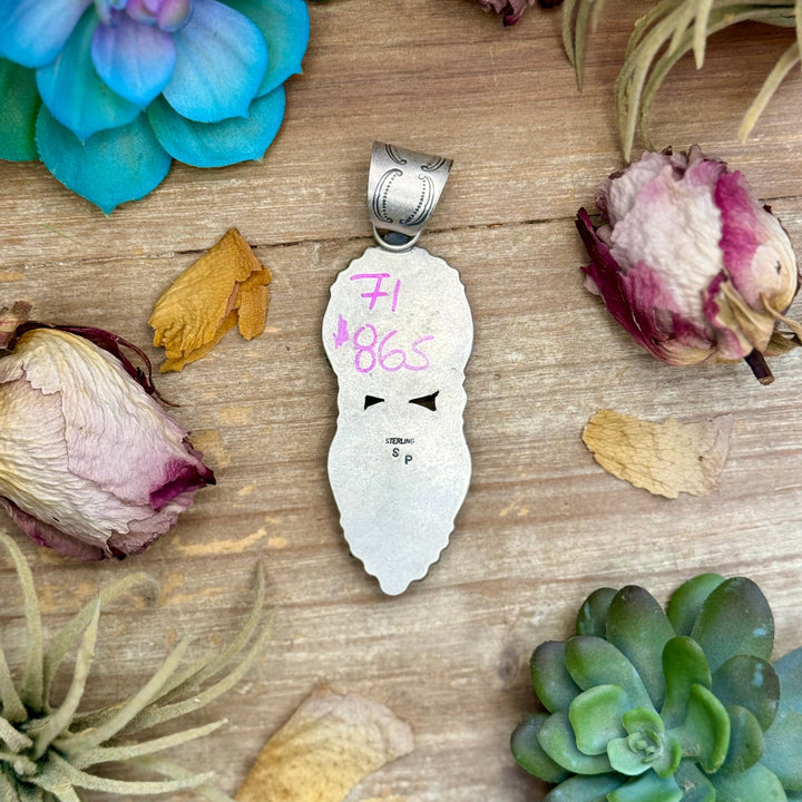 71 - Sterling Silver Easter Blue Turquoise & Buffalo Nickel Pendant by Shay Pfeiffer Pendant Shopify Collective The Bijoux FAB Jewelry The Bijoux FAB Jewelry