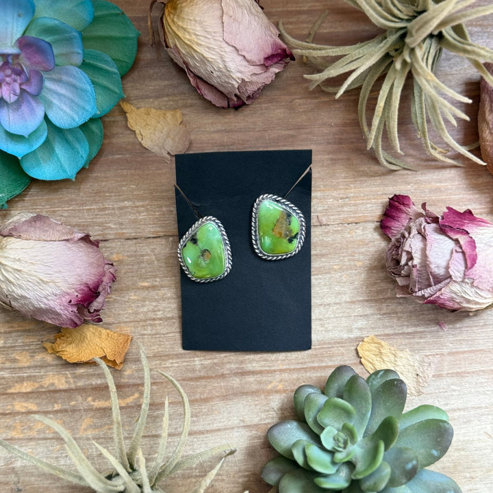 17 - Sterling Silver Sonoran Turquoise Stud Earrings by Jason Ogg Earrings Shopify Collective The Bijoux FAB Jewelry The Bijoux FAB Jewelry