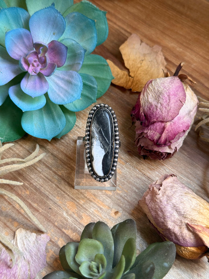 MJ Ring -White Buffalo Adjustable Ring Shopify Collective The Bijoux FAB Jewelry The Bijoux FAB Jewelry
