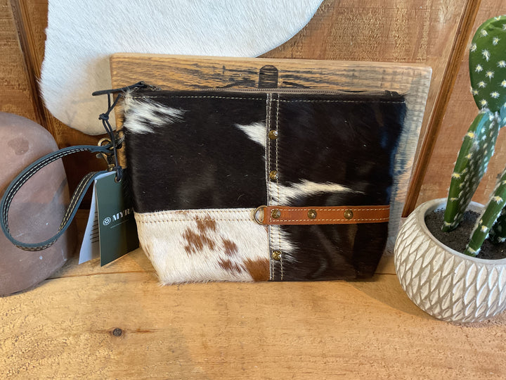 Myra Tyler Ridge Hair-on Hide Pouch Purse Women's Myra