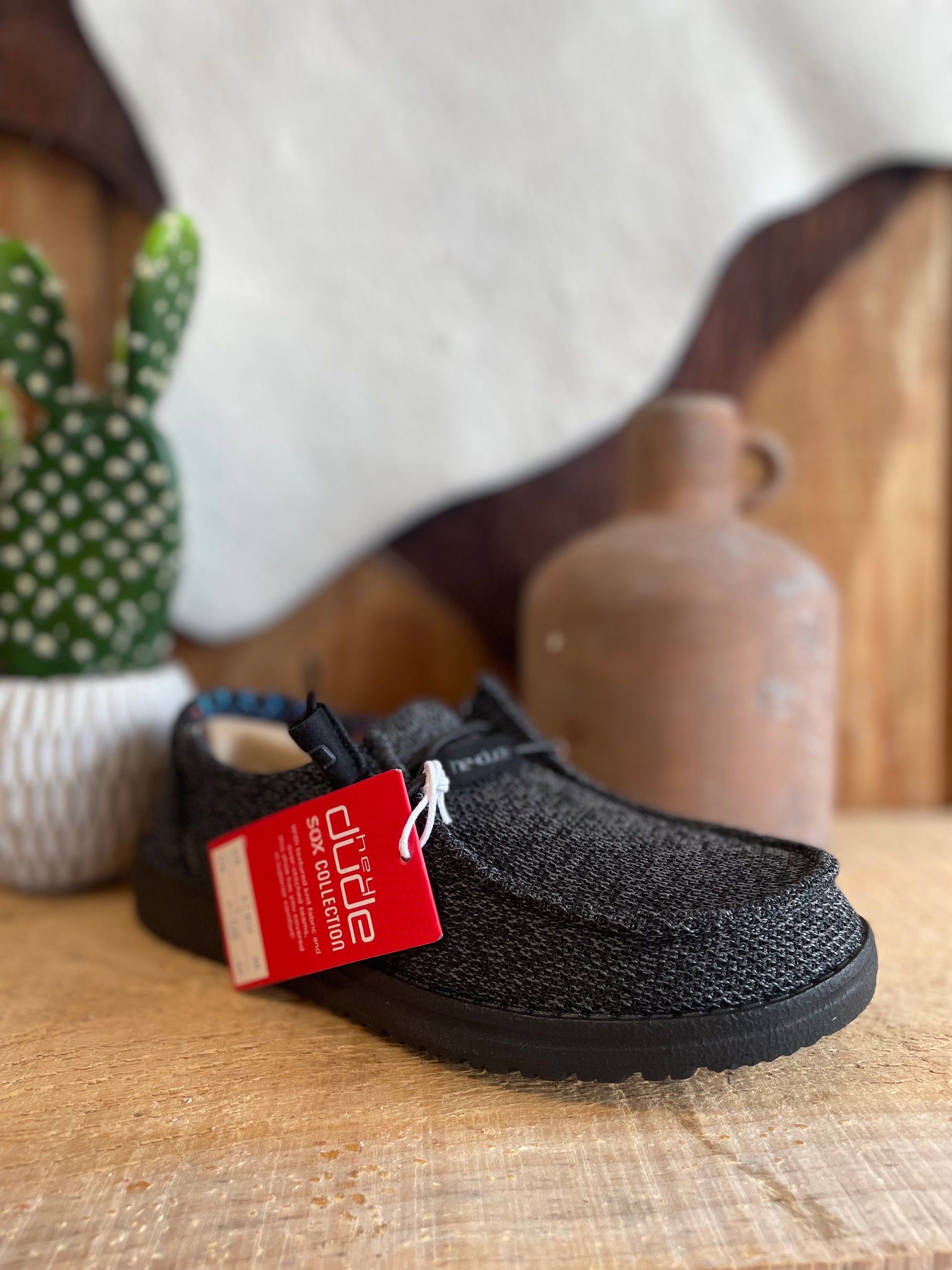 Hey Dude Sale Hey Dude Wally Sox Classic Men's Brown Knit Slip-On