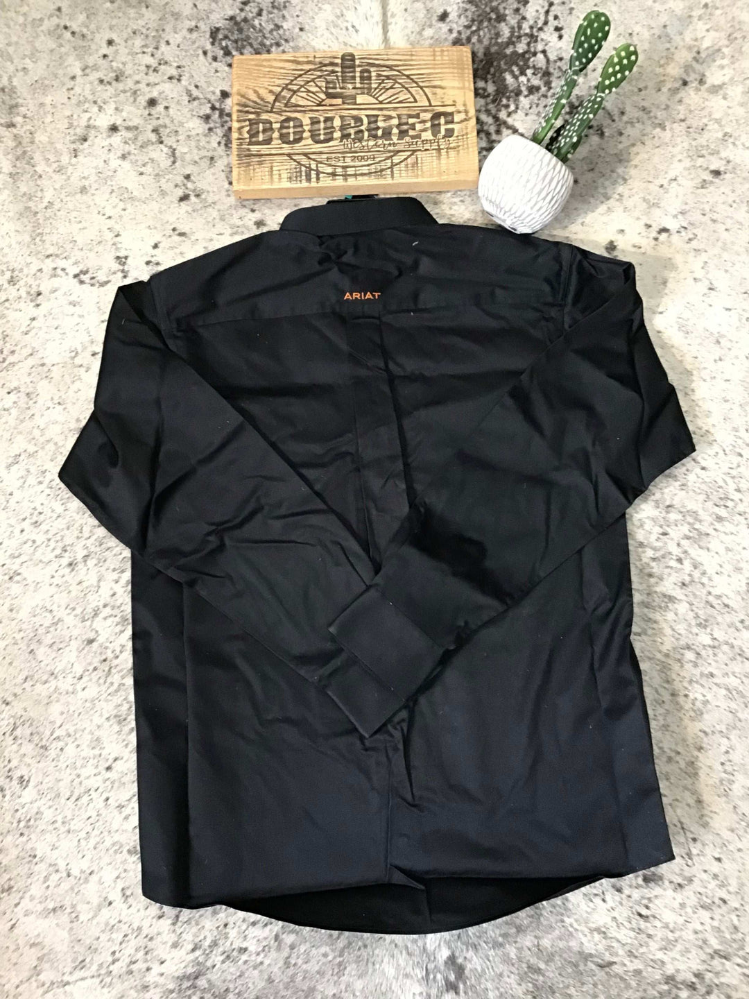Ariat MNS Solid Twill Classic Fit Shirt BLACK Shirt ariat ariatmens Men's Ariat