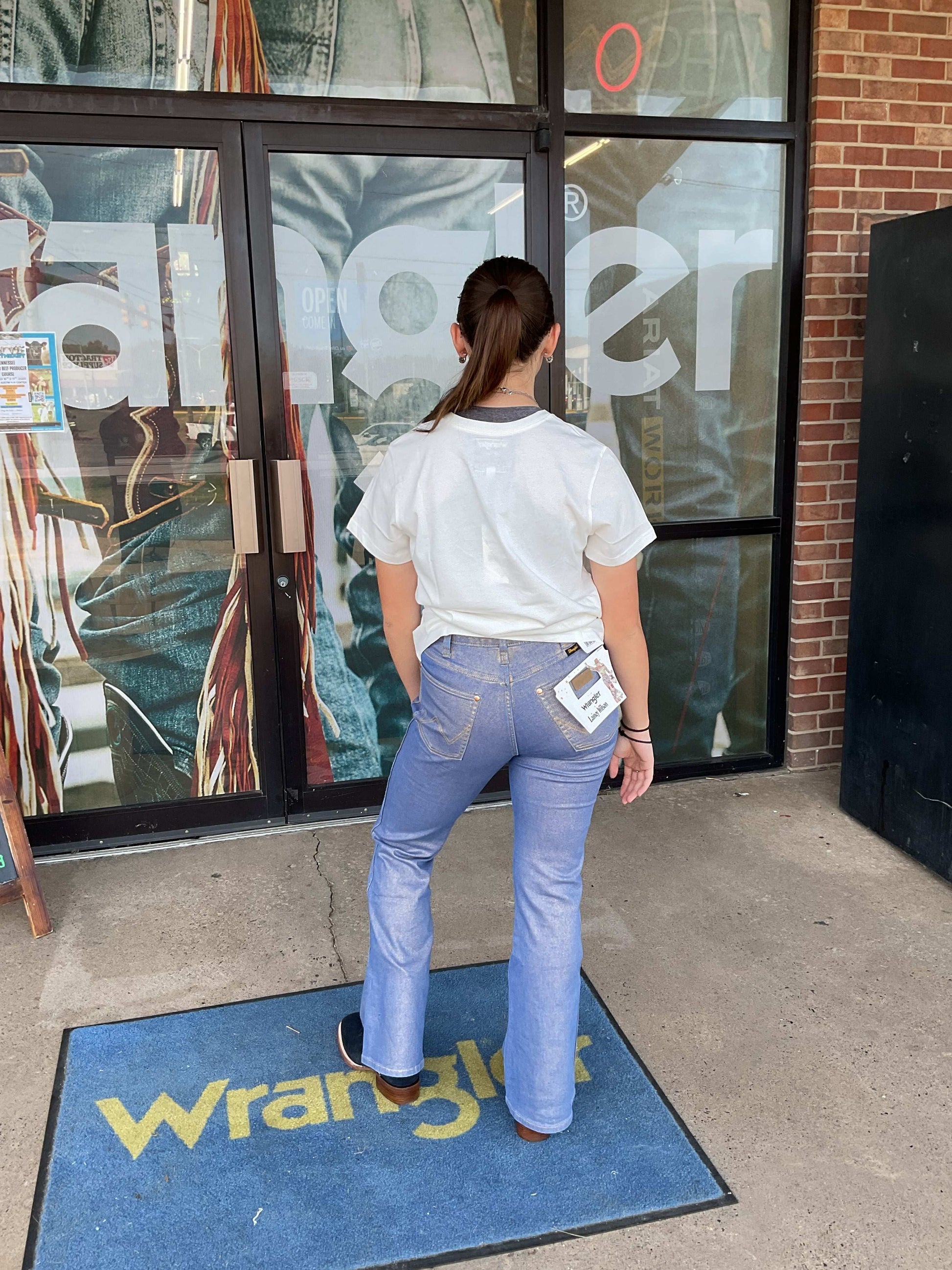 Wrangler® X Lainey Wilson Glitter Flare Jean - Glitter 112373925 Jeans Wrangler