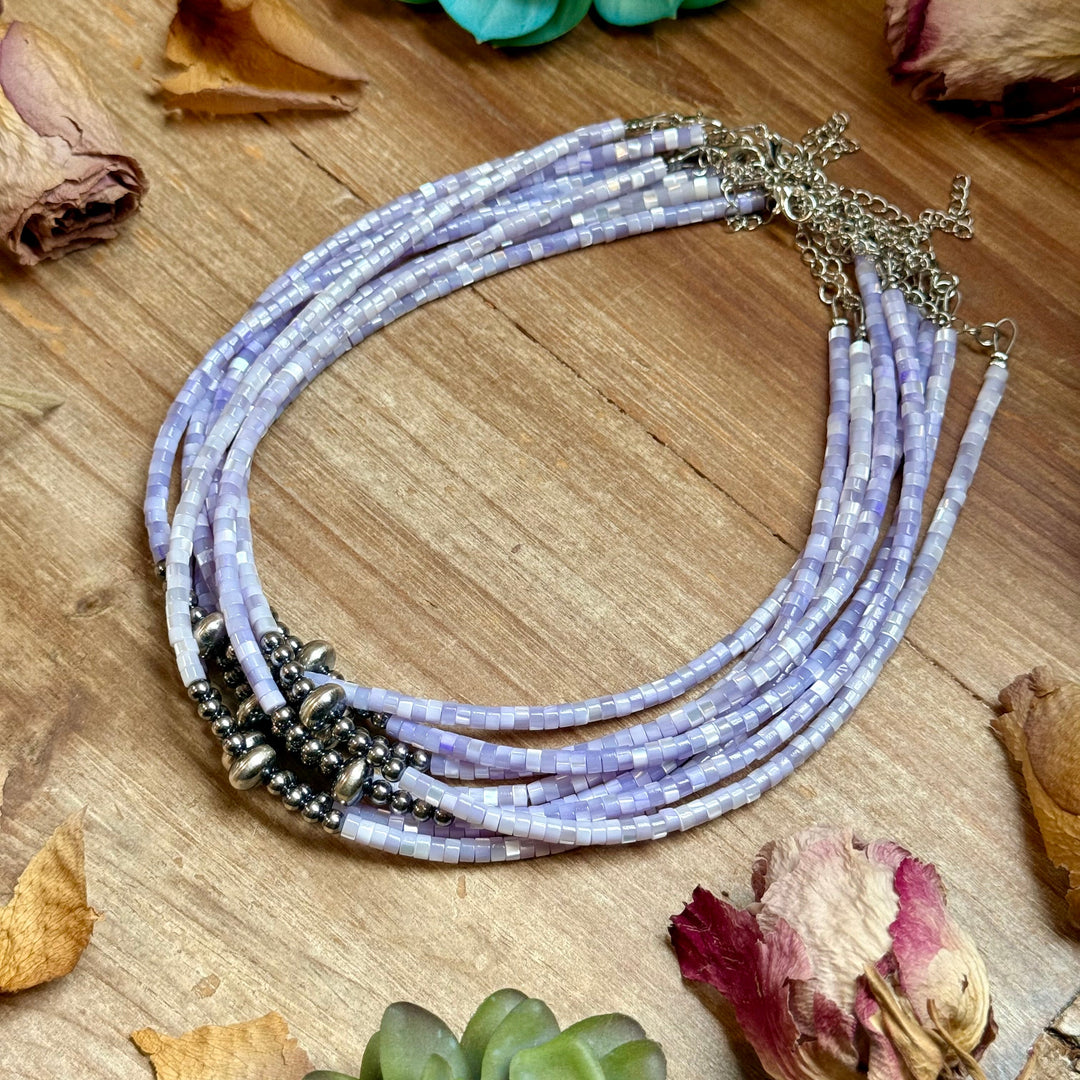 Purple Shell Necklace – 15" Necklaces Shopify Collective The Bijoux FAB Jewelry The Bijoux FAB Jewelry