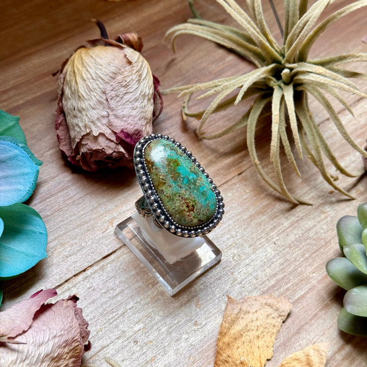 MJ Freeform Turquoise Ring – Sterling Silver Ring Shopify Collective The Bijoux FAB Jewelry The Bijoux FAB Jewelry