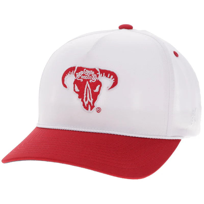 Bad Company Hat White/Red BC001T-WH Hat Hooey