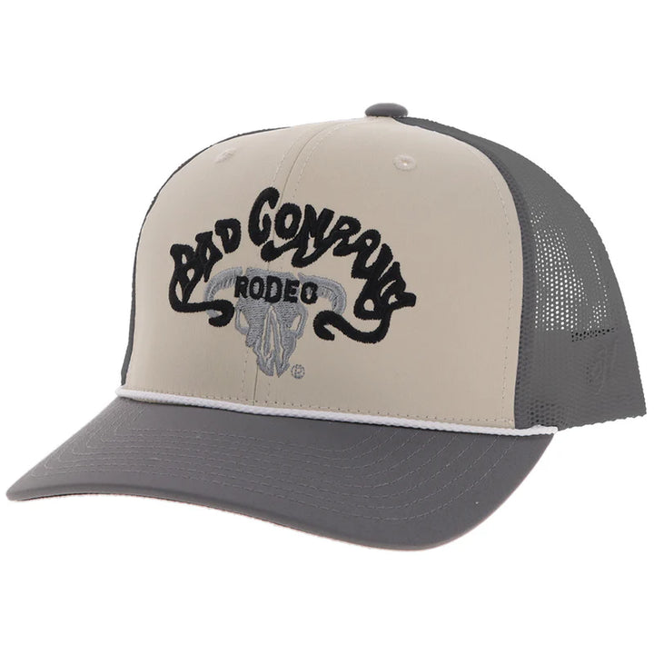 Bad Company Hat Cream/Grey BC004T-CRGY Hat caps hooey Hooey