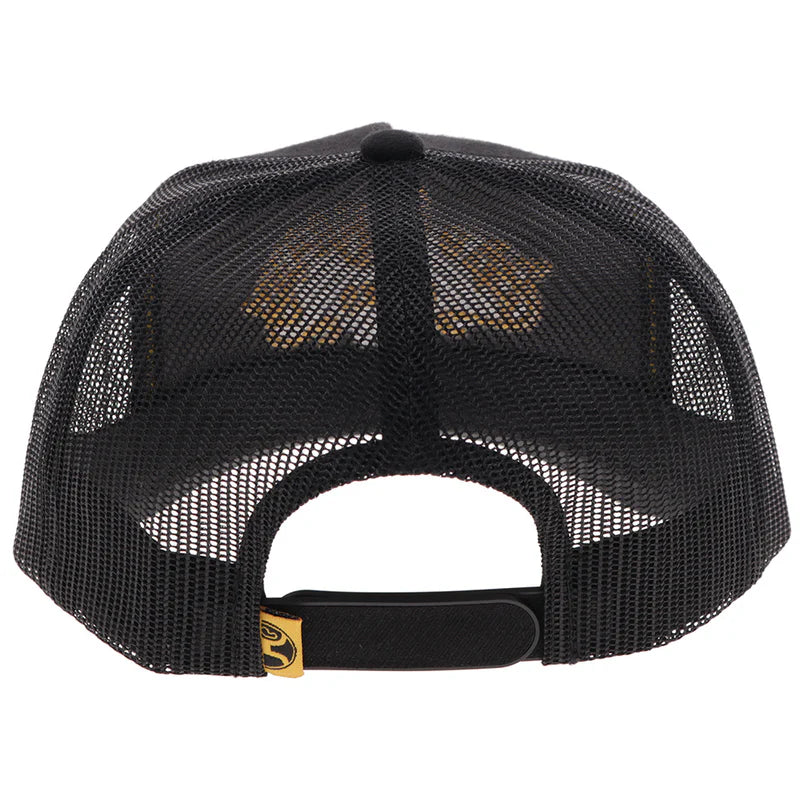 Bad Company Hat Black w/Yellow & White Logo BC005T-BK Hat caps hooey Hooey
