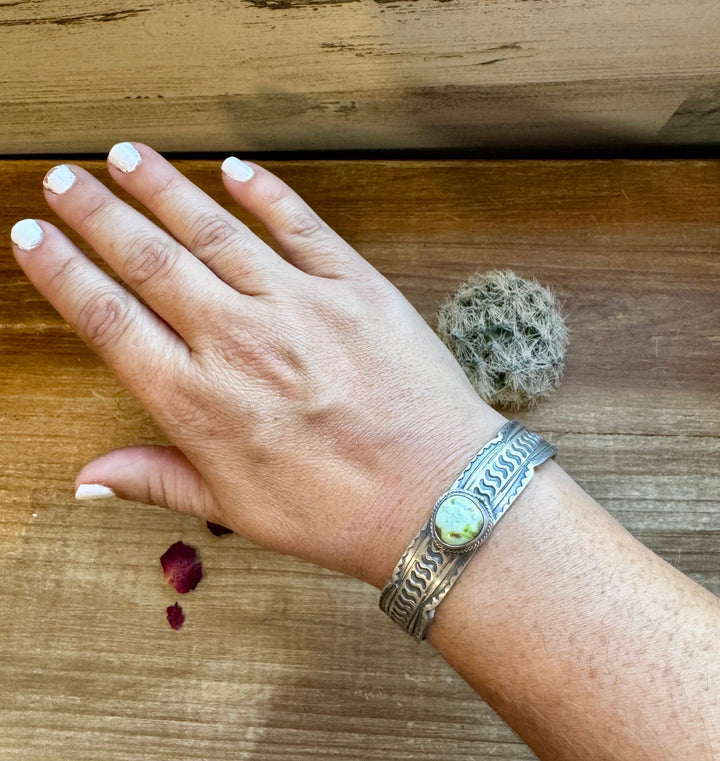 Cuff - Sterling silver Cuff Bracelet with Palomino turquoise Bracelets Shopify Collective The Bijoux FAB Jewelry The Bijoux FAB Jewelry