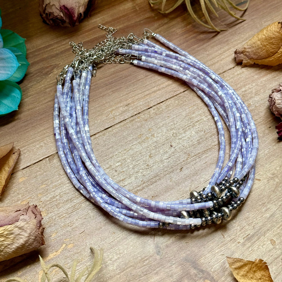 Purple Shell Necklace – 15" Necklaces Shopify Collective The Bijoux FAB Jewelry The Bijoux FAB Jewelry