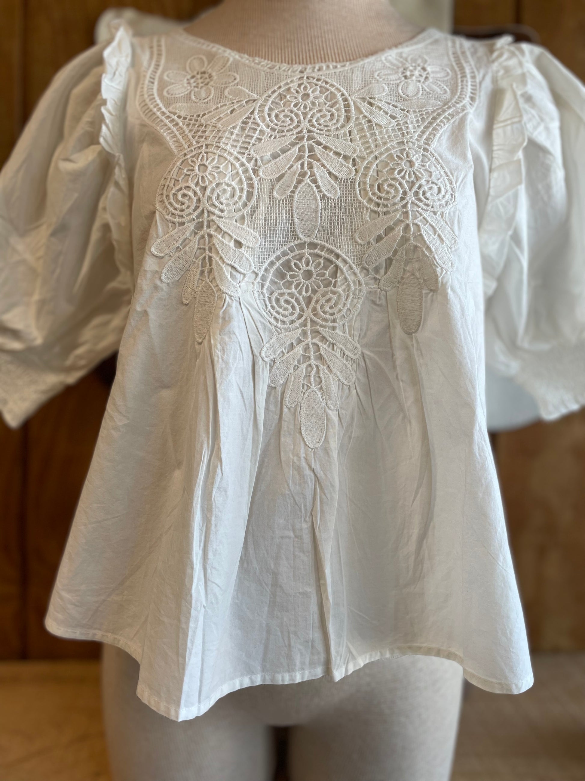 MYRA BOHERA ABIGAIL’S CHARM LACE TOP Shirts & Tops Myra