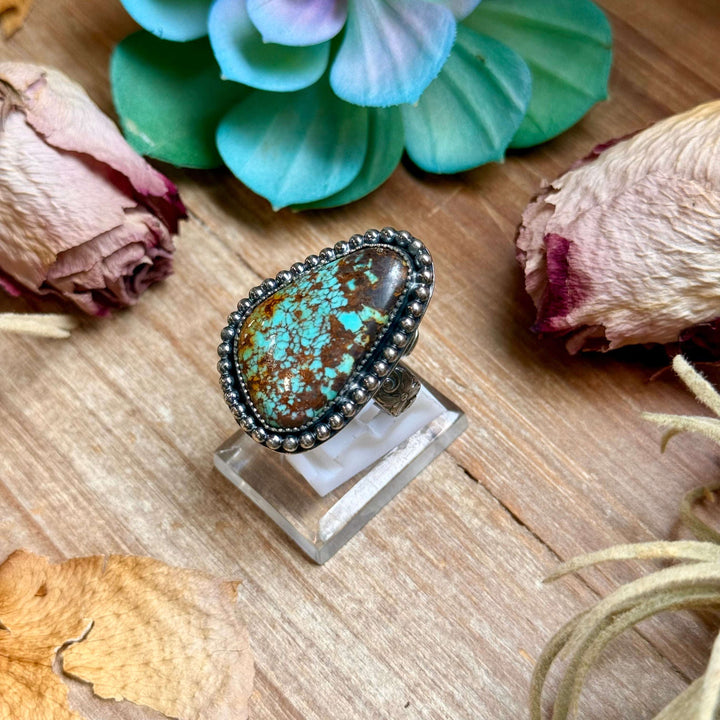 MJ Freeform Turquoise Ring – Sterling Silver Ring Shopify Collective The Bijoux FAB Jewelry The Bijoux FAB Jewelry