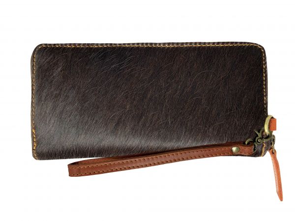 Showman Hair on Cowhide Clutch Wristlet BG-714