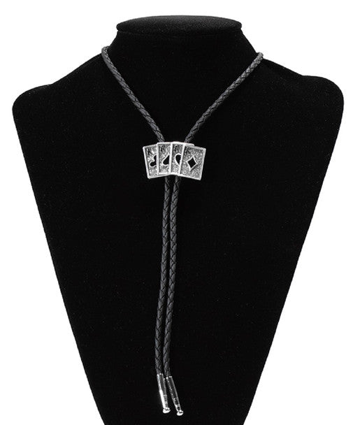 Double S Bolo Tie - Ace Cards | 22423 bolo Accessory Bolo Men&
