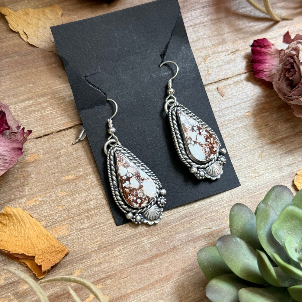 51 - Sterling Silver Wild Horse Jasper Dangle Earrings by Shay Pfeiffer Earrings Shopify Collective The Bijoux FAB Jewelry The Bijoux FAB Jewelry