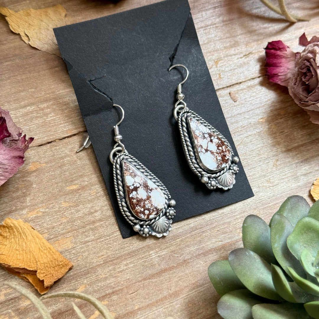 51 - Sterling Silver Wild Horse Jasper Dangle Earrings by Shay Pfeiffer Earrings Shopify Collective The Bijoux FAB Jewelry The Bijoux FAB Jewelry