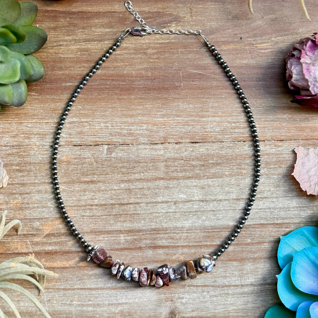 14” Wild Horse Choker – Sterling Silver Pearls Choker Shopify Collective The Bijoux FAB Jewelry The Bijoux FAB Jewelry