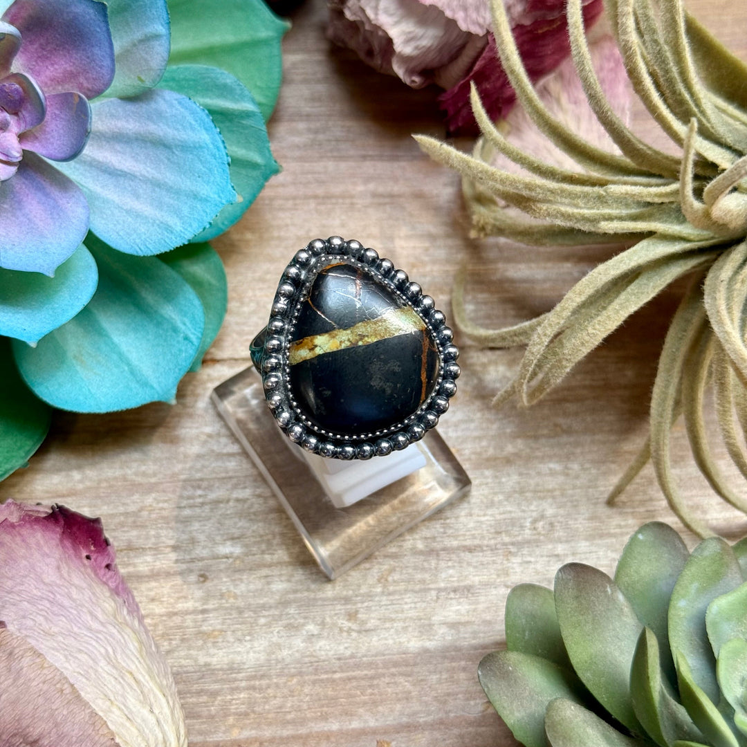 MJ Ring- Black Jack Free Form Adjustable Ring Ring Shopify Collective The Bijoux FAB Jewelry The Bijoux FAB Jewelry