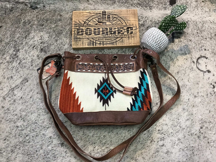 Bucket Genuine Western Leather Women Bag Purse Women's american darling