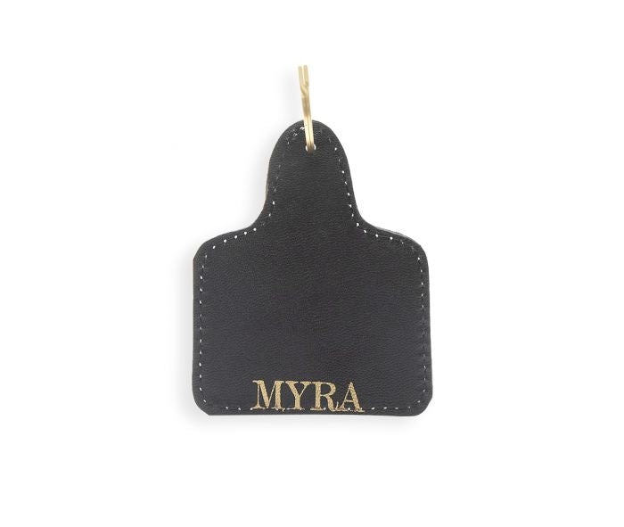 Blooms Trio Hand-tooled Leather Key Fob Key chain Myra