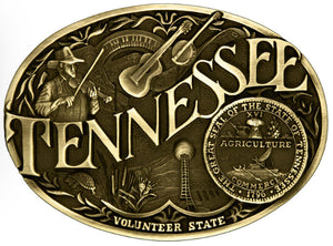 Tennessee State Heritage Attitude Buckle