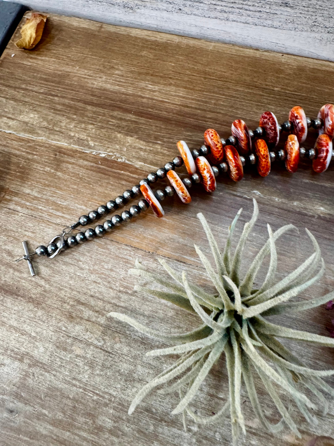 NFR Collection Necklace – 6mm Sterling Silver Pearls with 16mm Spiny Oyster – 38" Necklaces Shopify Collective The Bijoux FAB Jewelry The Bijoux FAB Jewelry