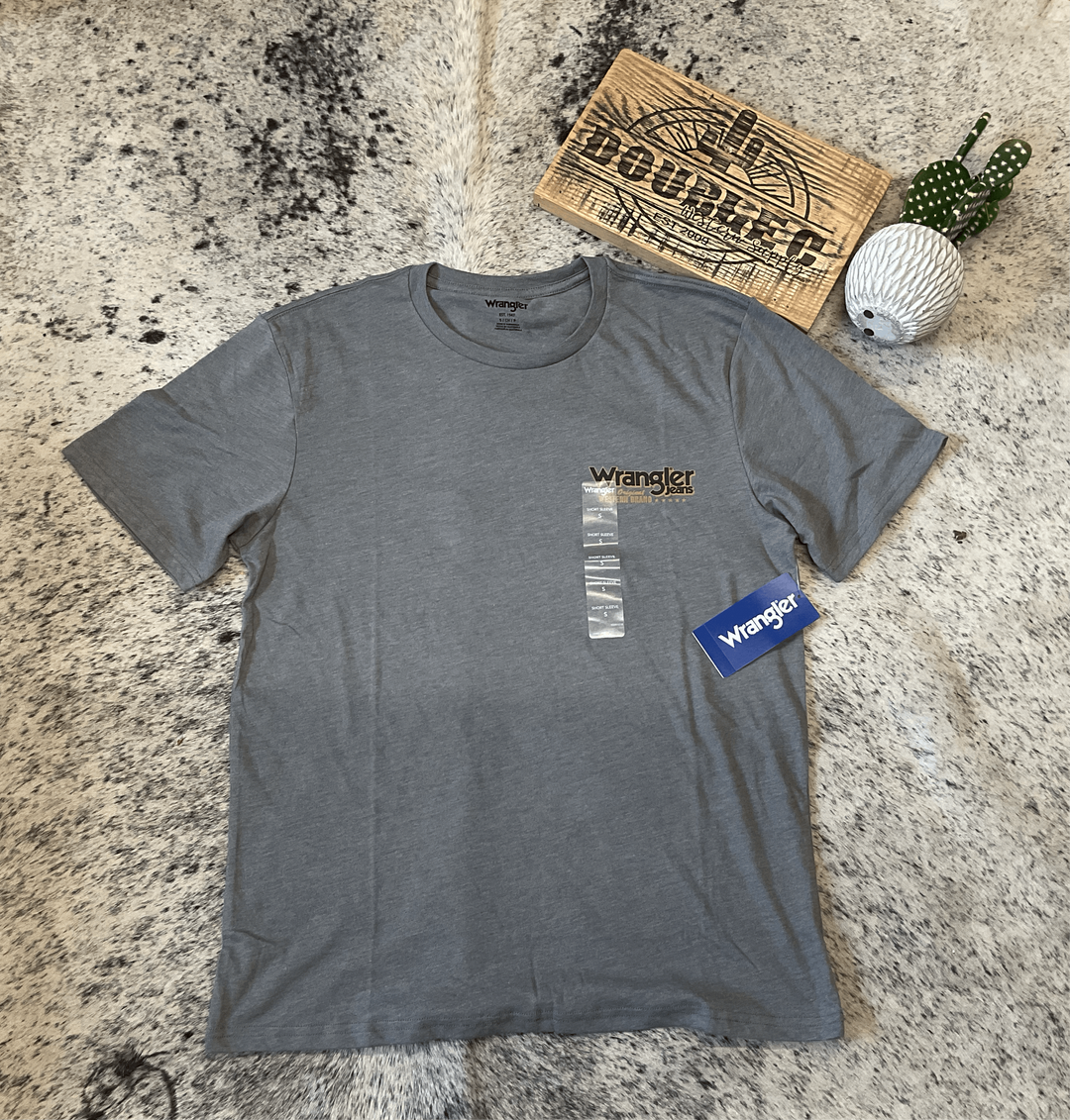 Wrangler® Graphic Short Sleeve T-Shirt - Regular Fit - Graphite Heather T Shirt Wrangler