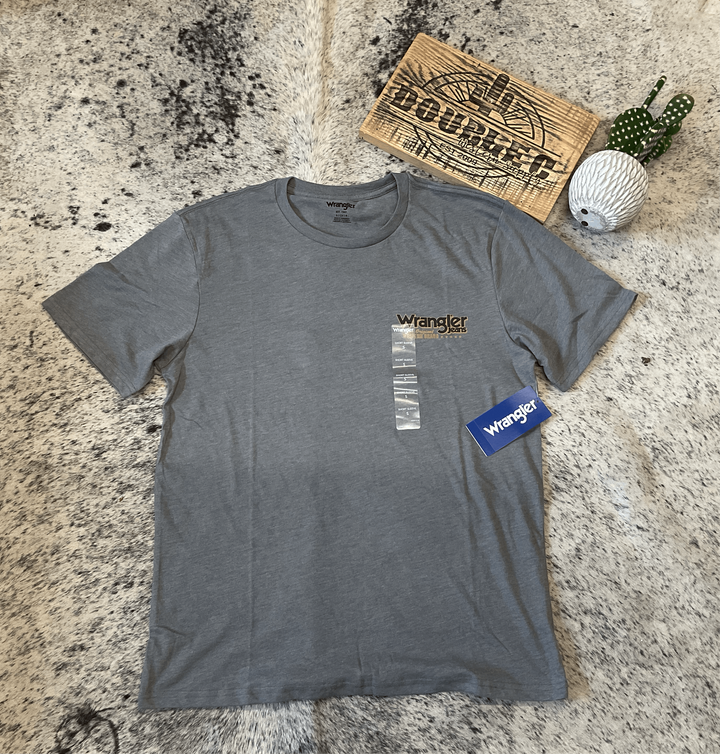 Wrangler® Graphic Short Sleeve T-Shirt - Regular Fit - Graphite Heather T Shirt Wrangler Wrangler