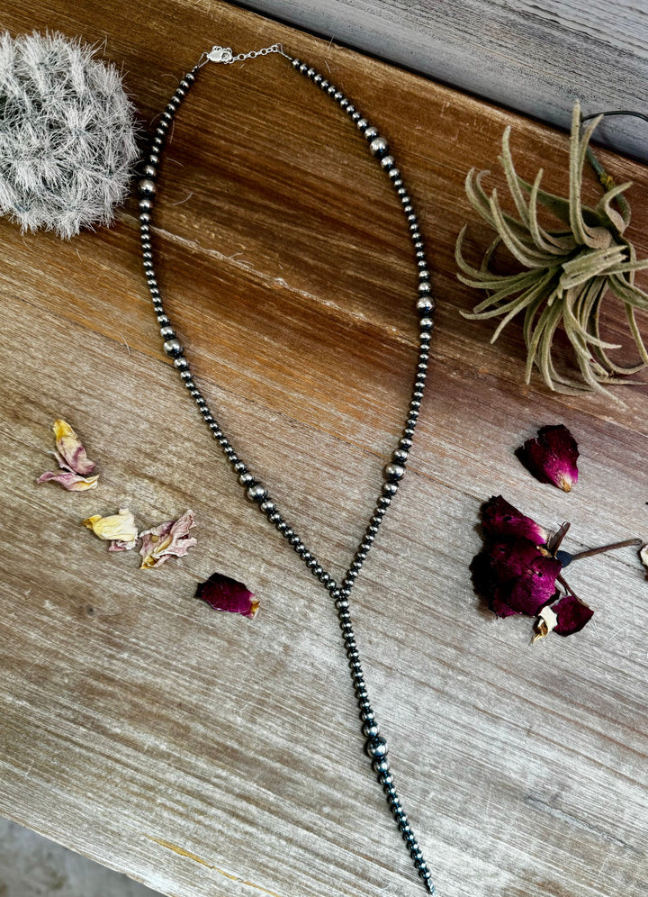 Lariat graduated sterling silver pearl necklaces Shopify Collective The Bijoux FAB Jewelry The Bijoux FAB Jewelry