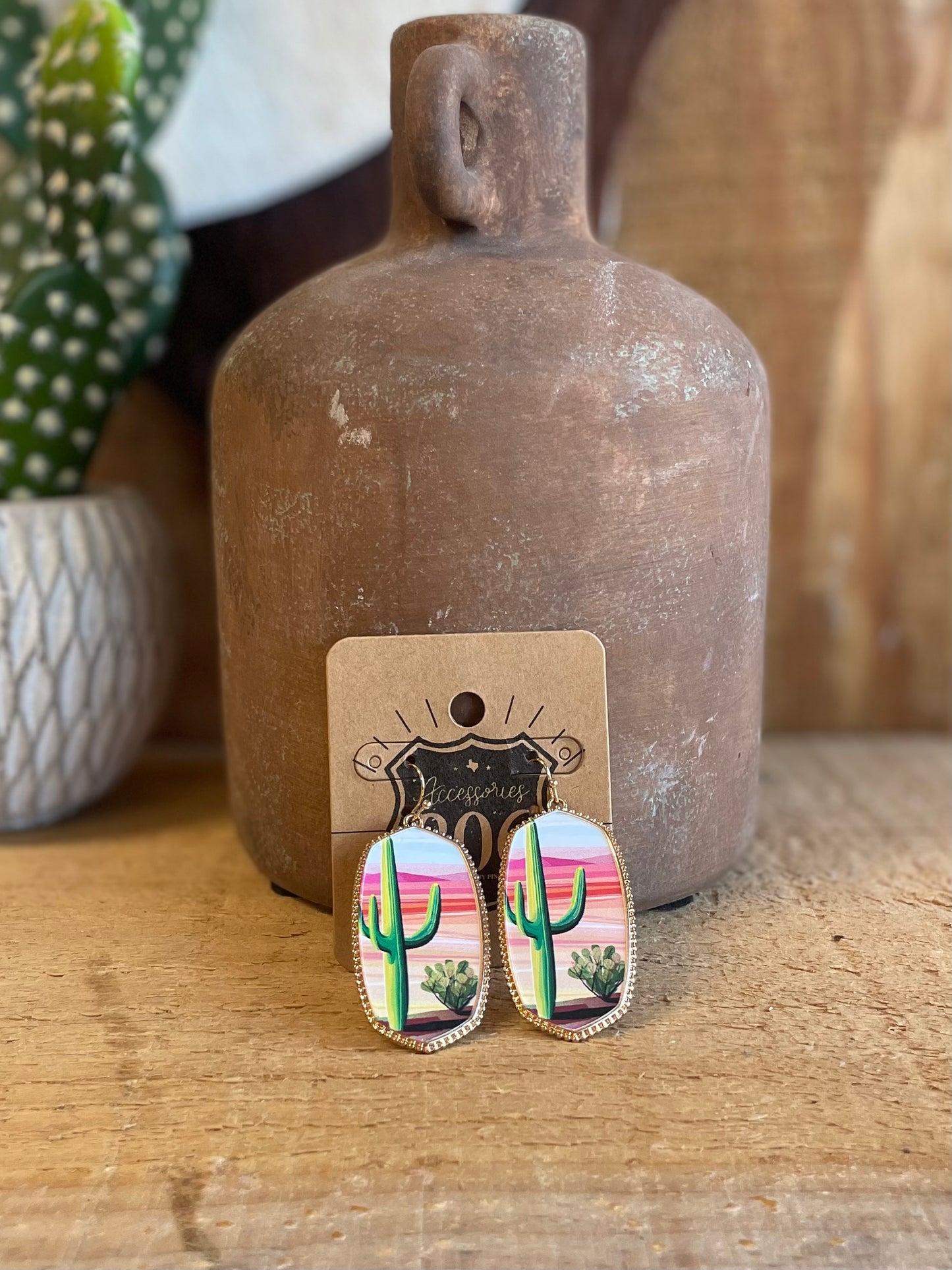 Cactus Earring Earrings Faire