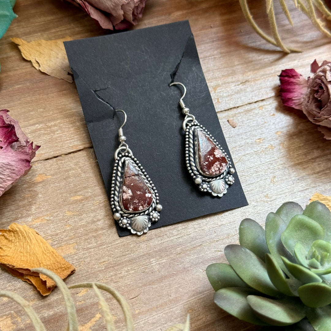 53 - Sterling Silver Wild Horse Jasper Dangle Earrings by Shay Pfeiffer Earrings Shopify Collective The Bijoux FAB Jewelry The Bijoux FAB Jewelry