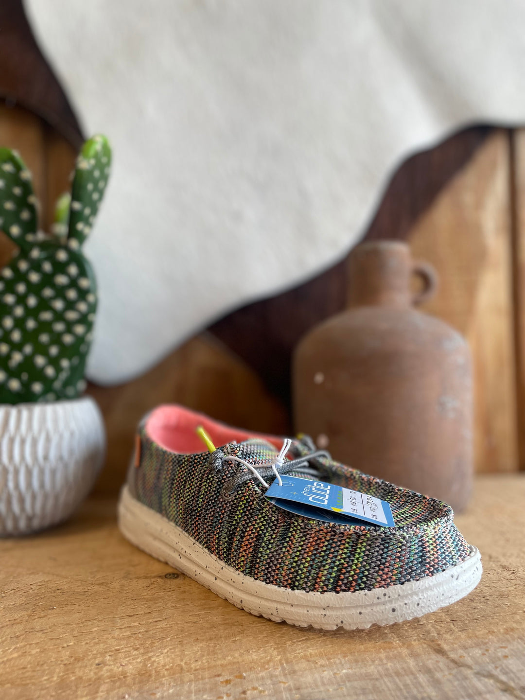 Hey Dude Youth Peacock Pink Wendy Shoe children's hey dude Hey Dude