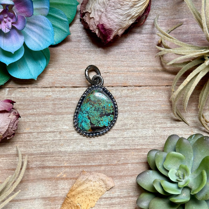 MJ Freeform Turquoise Pendant – Sterling Silver Pendant Shopify Collective The Bijoux FAB Jewelry The Bijoux FAB Jewelry