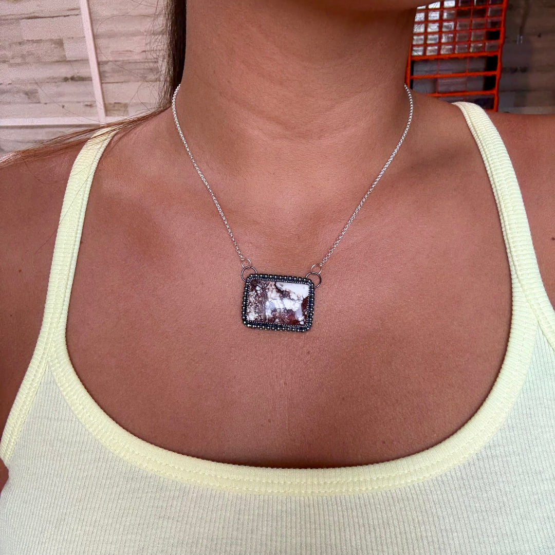 MJ Wild Horse Bar Necklace – Sterling Silver Shopify Collective The Bijoux FAB Jewelry The Bijoux FAB Jewelry