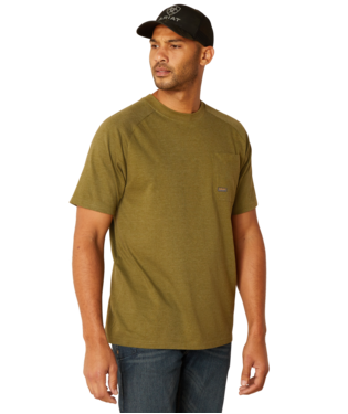 Ariat MNS Rebar Cotton Strong T-Shirt LICHEN HEATHER Ariat