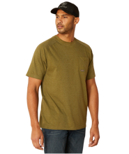 Load image into Gallery viewer, Ariat MNS Rebar Cotton Strong T-Shirt
LICHEN HEATHER
