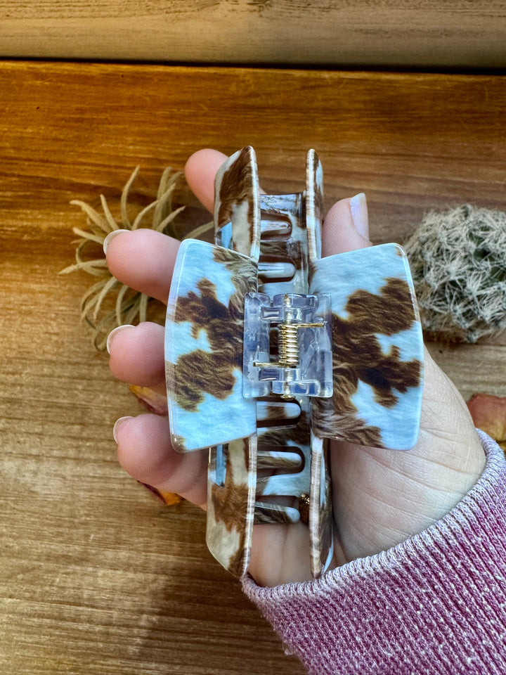 Cow Print Hair Clips hair clip Shopify Collective The Bijoux FAB Jewelry The Bijoux FAB Jewelry