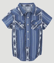 Load image into Gallery viewer, WRANGLER BABY BOY/MENS CHECOTAH BODYSUIT/SHIRT IN RIVER NAVY
