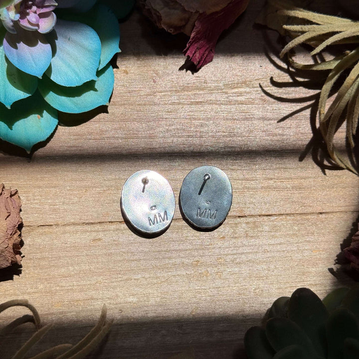 MJ Purple Spiny Oyster Oval Stud Earrings Earrings Shopify Collective The Bijoux FAB Jewelry The Bijoux FAB Jewelry