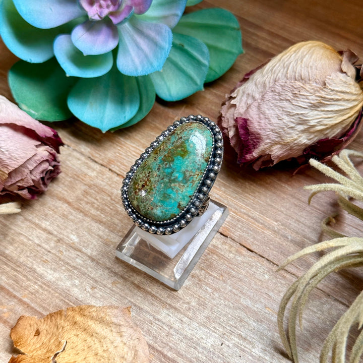 MJ Freeform Turquoise Ring – Sterling Silver Ring Shopify Collective The Bijoux FAB Jewelry The Bijoux FAB Jewelry
