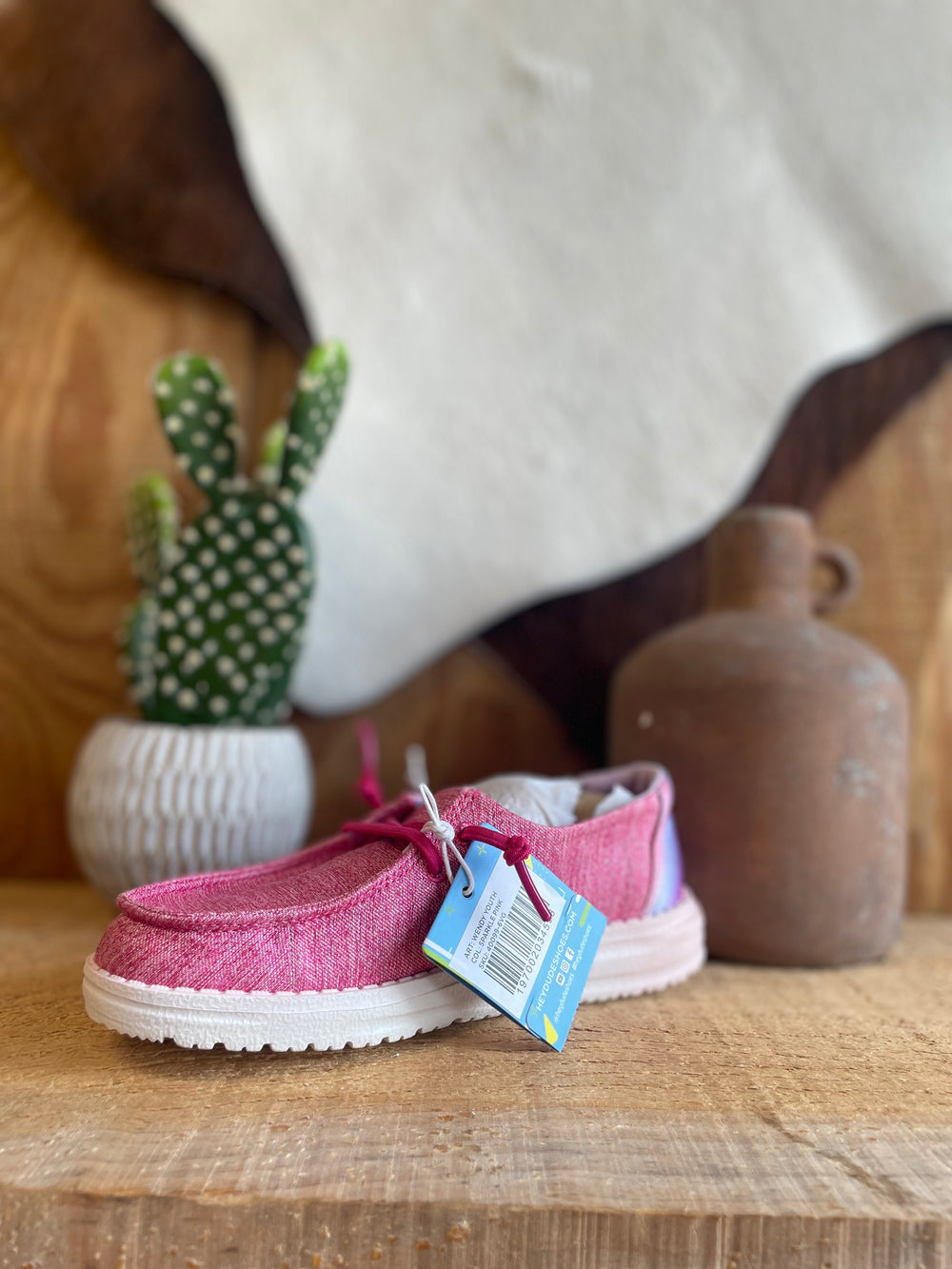 Wendy Youth Sparkle Pink children's hey dude Hey Dude