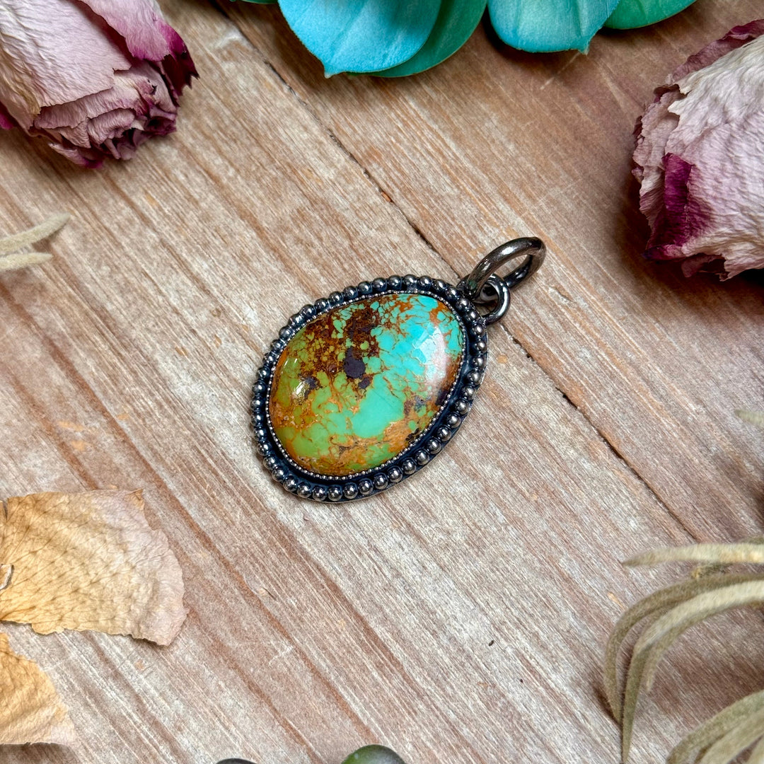 MJ Turquoise Pendant – Sterling Silver Pendant Shopify Collective The Bijoux FAB Jewelry The Bijoux FAB Jewelry