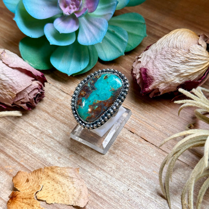 MJ Freeform Turquoise Ring – Sterling Silver Ring Shopify Collective The Bijoux FAB Jewelry The Bijoux FAB Jewelry