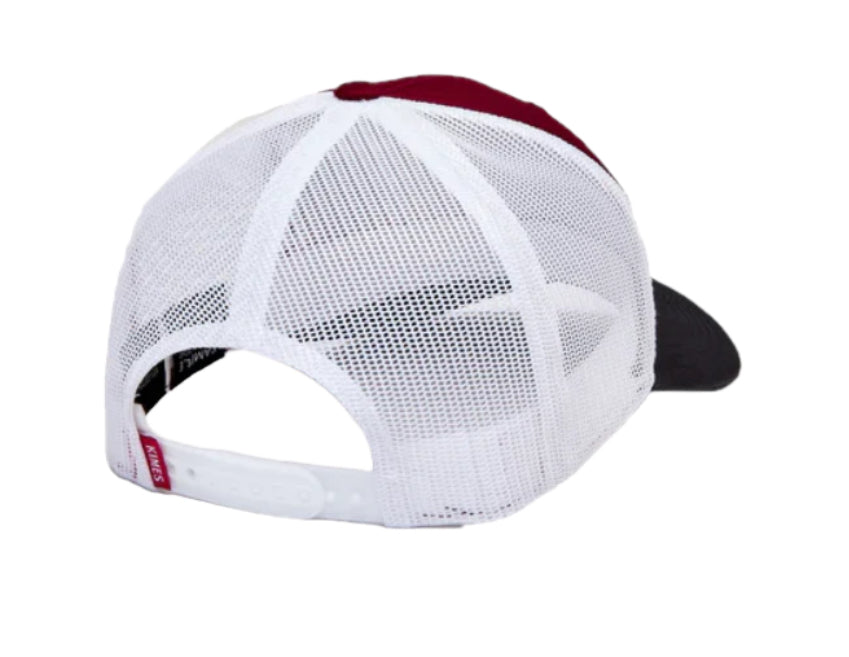 Kimes Ranch® Unisex American Trucker Burgundy Hat caps kimes Kimes