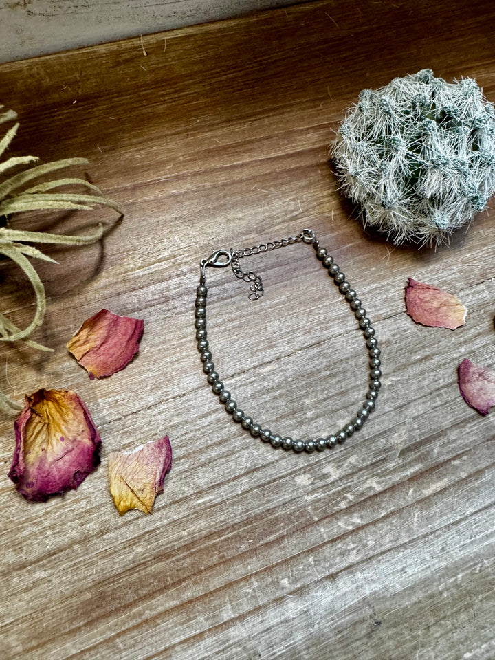 Silver Plated beads bracelet Bracelets Shopify Collective The Bijoux FAB Jewelry The Bijoux FAB Jewelry