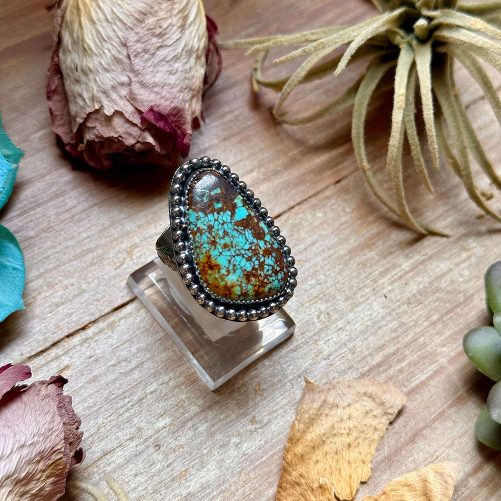 MJ Freeform Turquoise Ring – Sterling Silver Ring Shopify Collective The Bijoux FAB Jewelry The Bijoux FAB Jewelry