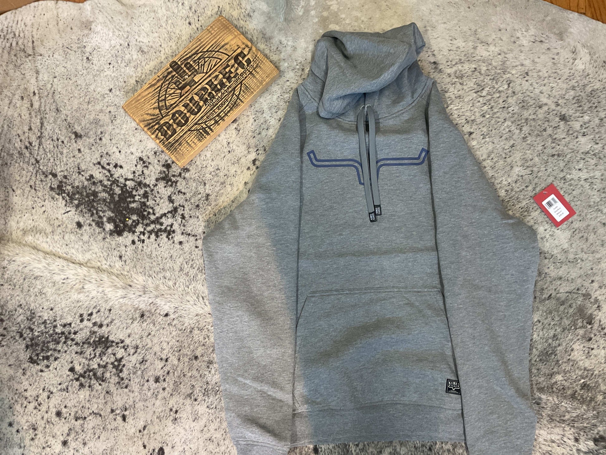 Kimes Ranch Men’s Outlier Hoodie Grey/Blue Hoodie Kimes