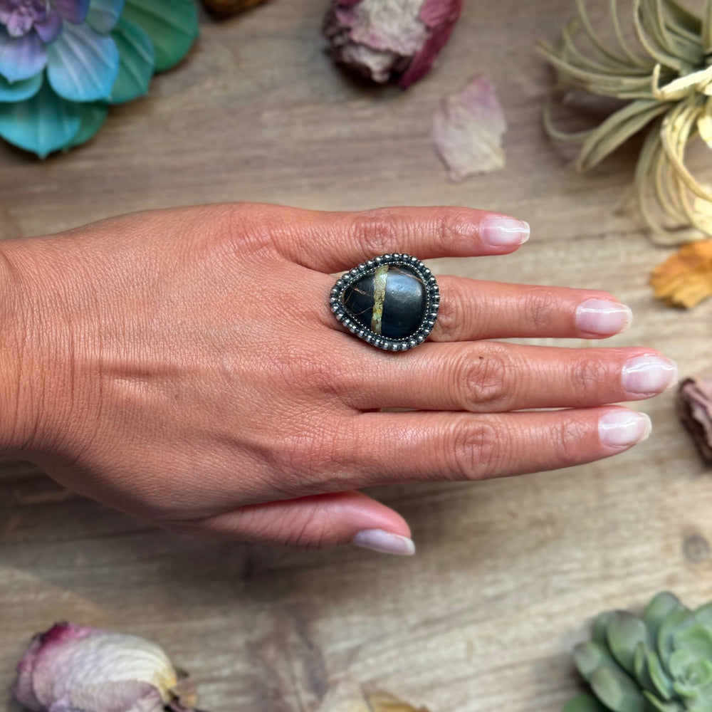 MJ Ring- Black Jack Free Form Adjustable Ring Ring Shopify Collective The Bijoux FAB Jewelry The Bijoux FAB Jewelry