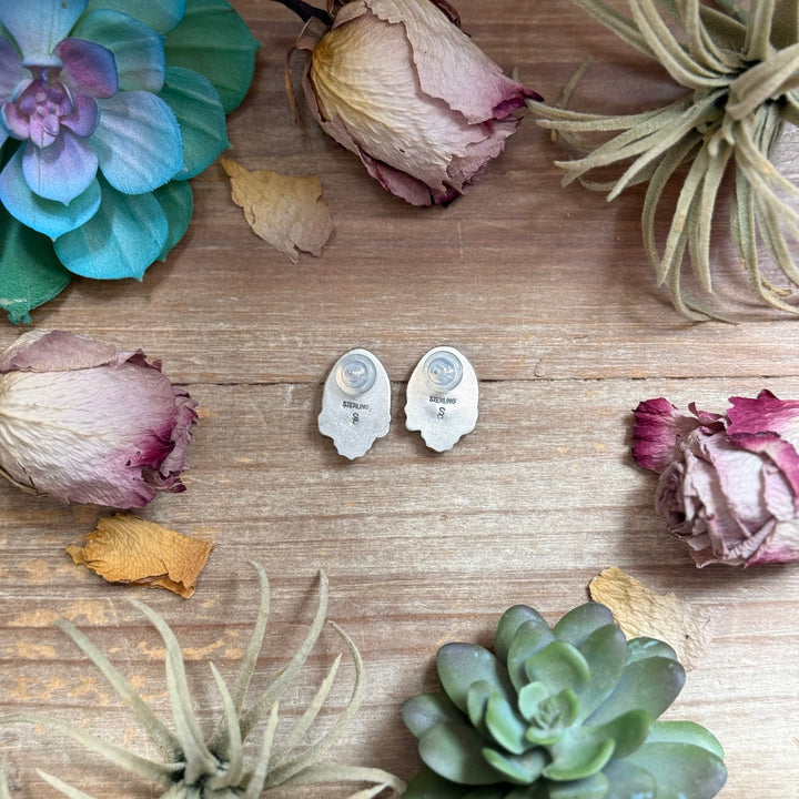 30 - Sterling Silver Dry Creek Turquoise Stud Earrings, $125 (MSRP $335), Artist Shay Pfeiffer Earrings Shopify Collective The Bijoux FAB Jewelry The Bijoux FAB Jewelry