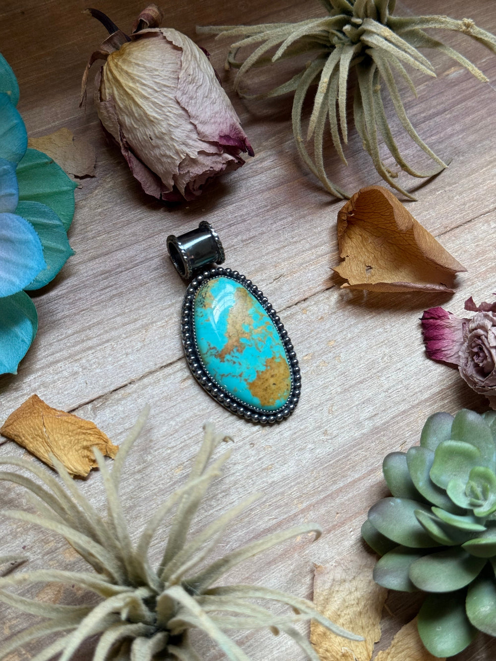 MJ Pendant - Big Blue FreeForm Pendant Fit 8mm Pendant Shopify Collective The Bijoux FAB Jewelry The Bijoux FAB Jewelry